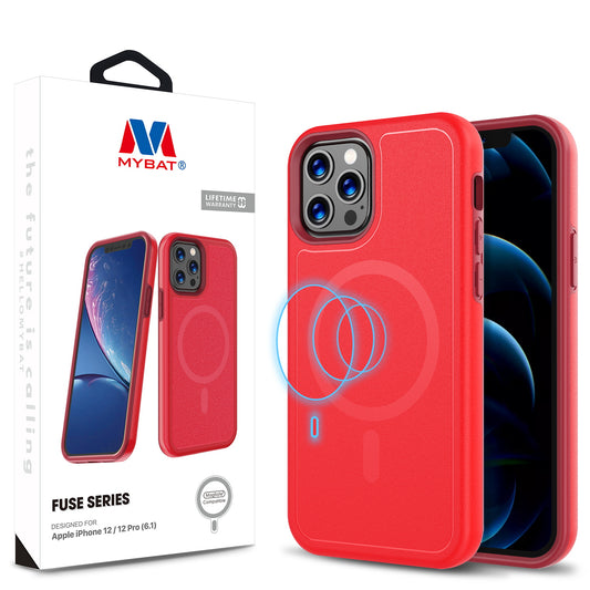 Estuche para iPhone 12/12 Pro - MyBat Fuse Series MagSafe - Rojo MyBat