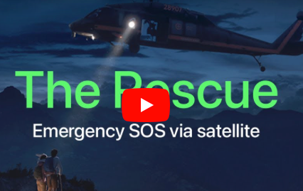 Apple publica el vídeo de presentación de la conexión satelital de emergencia