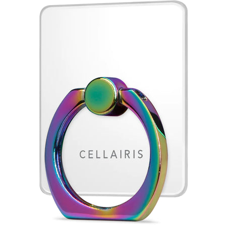 CELLAIRIS Finger Ring & Kickstand Clear / Cromado Iridiscente CELLAIRIS