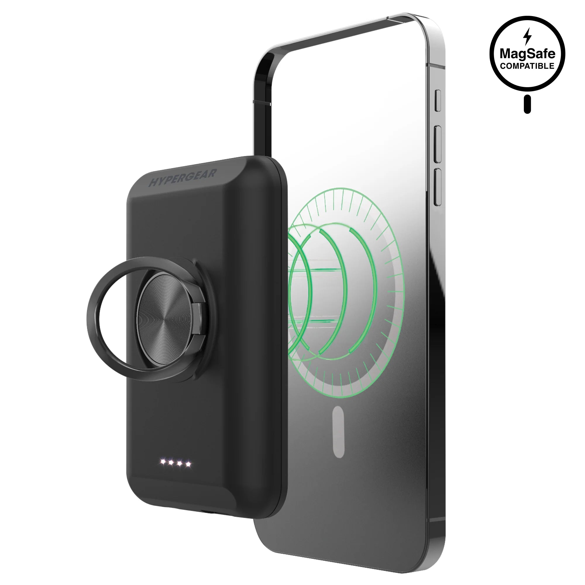 Hypergear 5000mAh Magnetic Wireless Power Bank Black hypergear