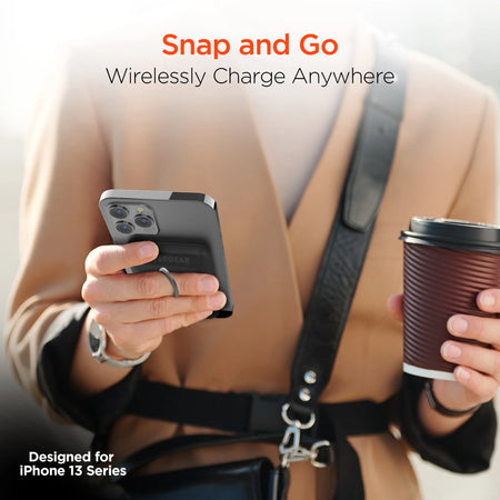 Hypergear 5000mAh Magnetic Wireless Power Bank Black hypergear