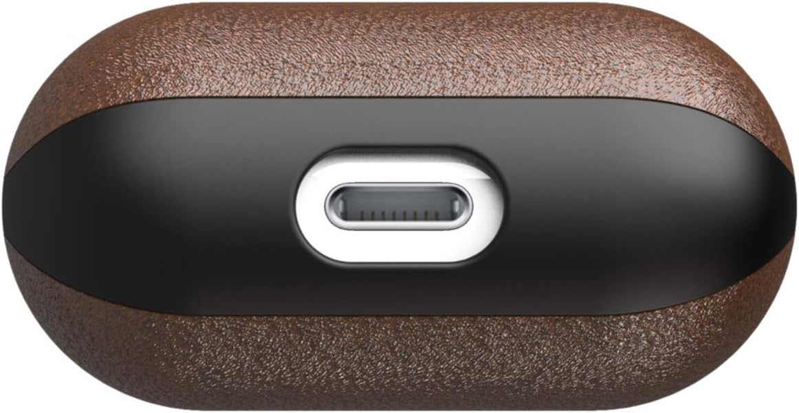 Nomad Funda para Airpods | Cuero rústico marrón Horween Nomad