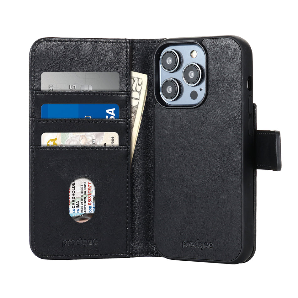 Estuche para iPhone 14 Pro Max - Prodigee Folio Mag Wallet - Negro prodigee