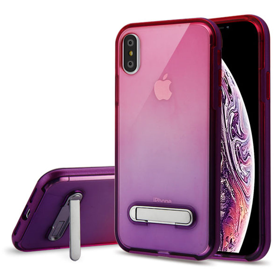 Estuche Para iPhone XS Max - Airium Hybrid - Morado / Rosado Airium