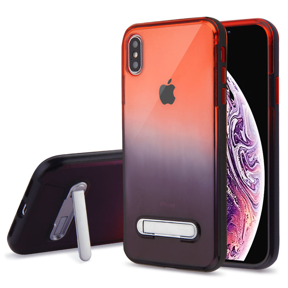 Estuche Para iPhone XS Max - Airium Hybrid - Rojo / Negro Airium