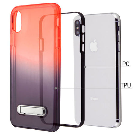 Estuche Para iPhone XS Max - Airium Hybrid - Rojo / Negro Airium