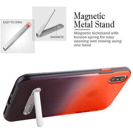 Estuche Para iPhone XS Max - Airium Hybrid - Rojo / Negro Airium