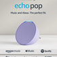 Echo Pop - Parlante inteligente y compacto con sonido definido y Alexa - Lavanda Amazon