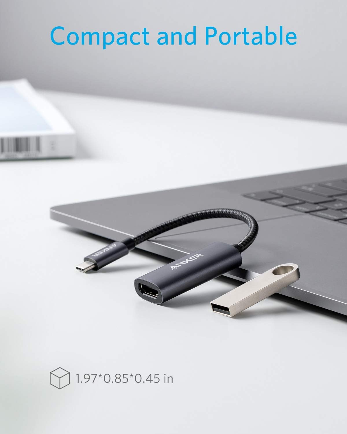 Anker - Adaptador USB C a HDMI (@60Hz), USB-C (HDMI 4K) Anker
