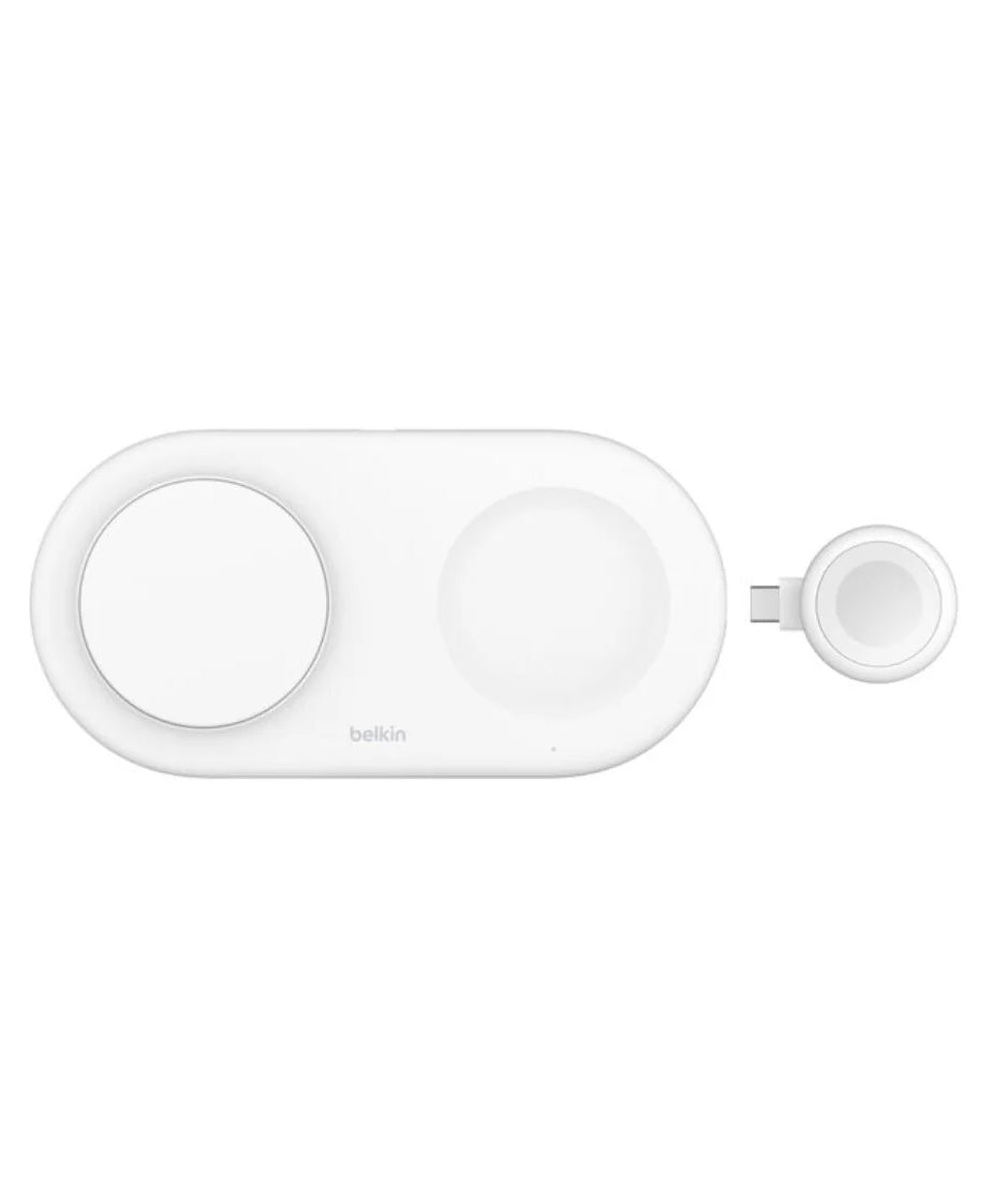 Base de Carga Magnética Belkin 3 en 1 Qi2 15W - Blanco Belkin