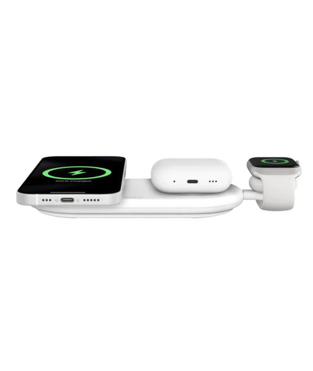 Base de Carga Magnética Belkin 3 en 1 Qi2 15W - Blanco Belkin