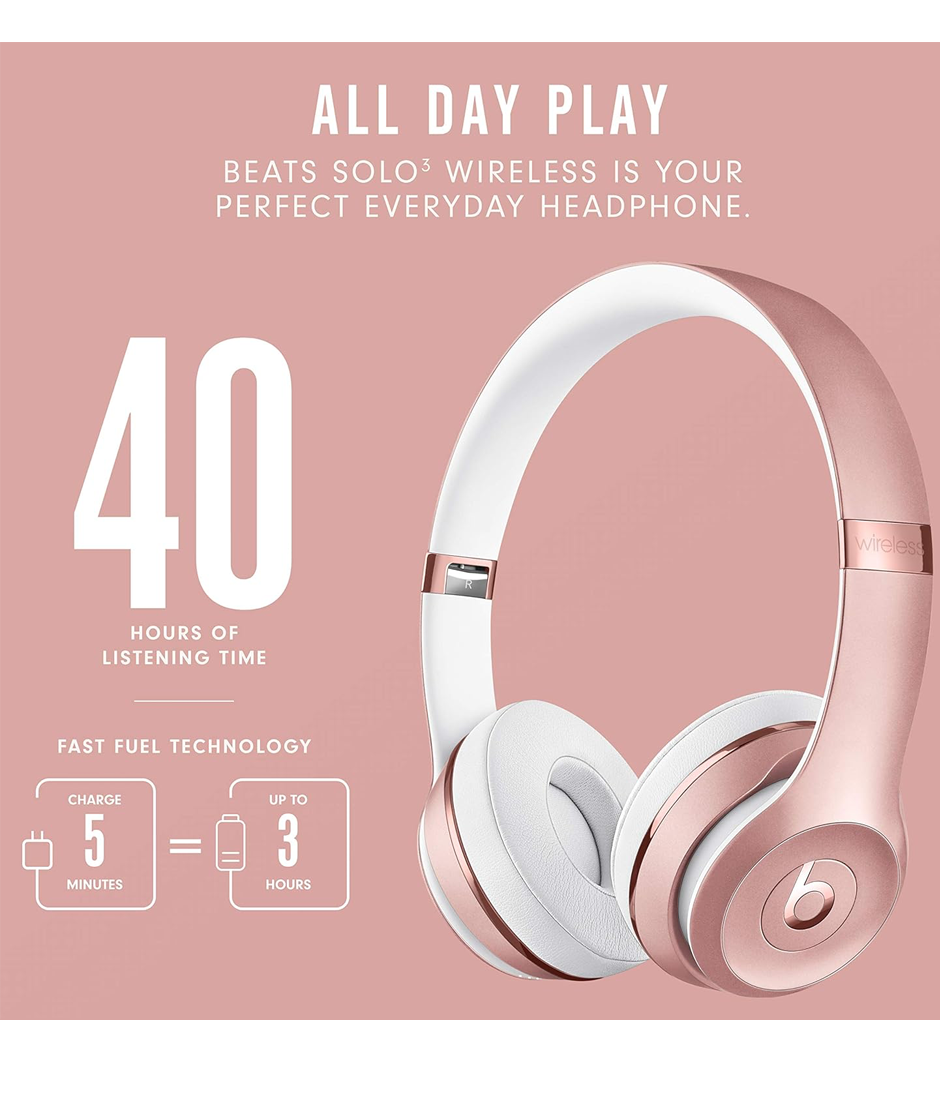 Auriculares inal mbricos On Ear Beats Solo3 Rose Gold Colecci n