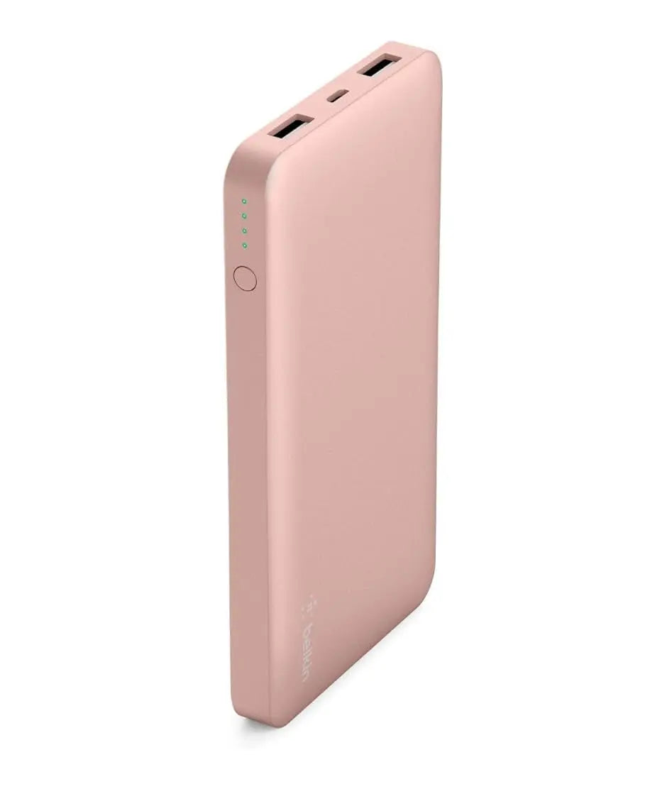 Belkin 10K Power Bank USBA C 15W Rose Gold Belkin