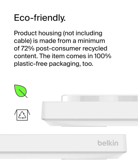 Belkin BoostCharge Pro - Almohadilla de carga inalámbrica 2 en 1 con MagSafe de 15 W Belkin