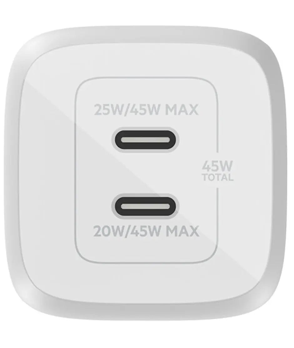 Belkin Dual USB-C GaN Wall Charger with PPS 45W Belkin
