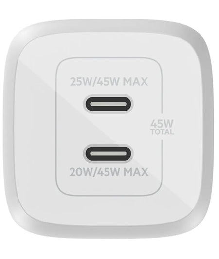 Belkin Dual USB-C GaN Wall Charger with PPS 45W Belkin