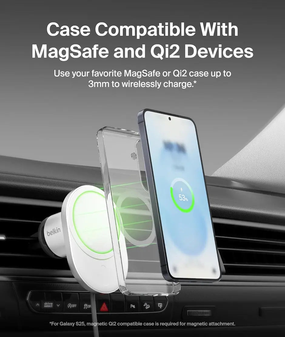 Belkin Qi2 15W Car Vent Mount Pro Belkin