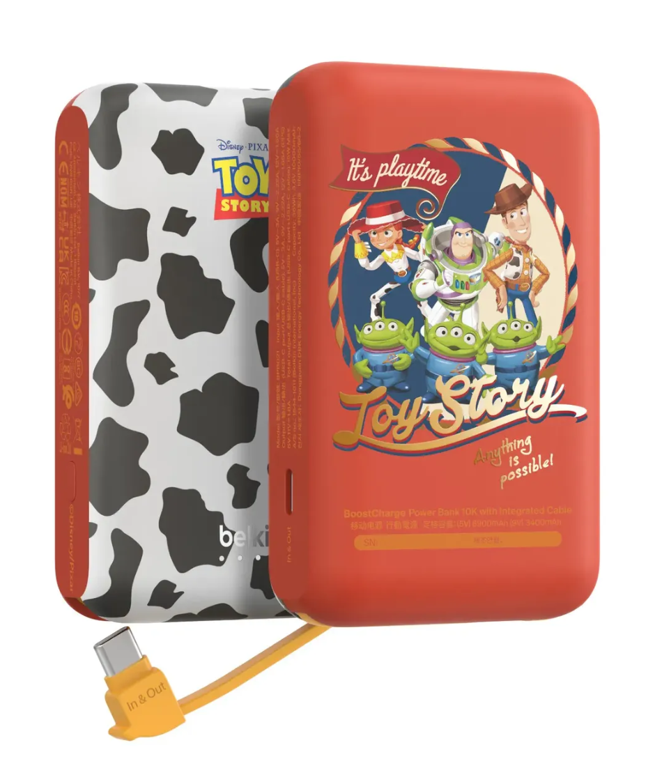Belkin Toy Story 10K Power Bank with 20W PD + Integrated USB Belkin
