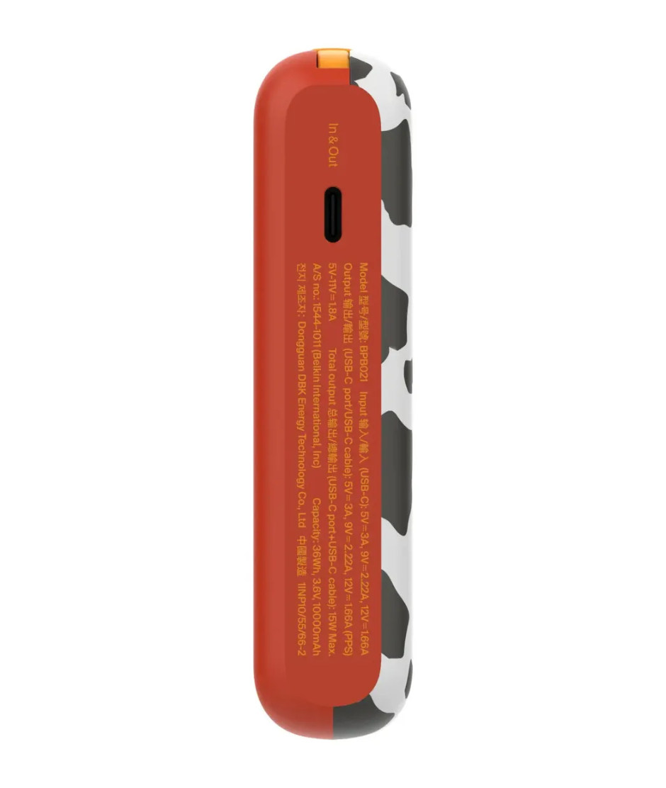 Belkin Toy Story 10K Power Bank with 20W PD + Integrated USB Belkin