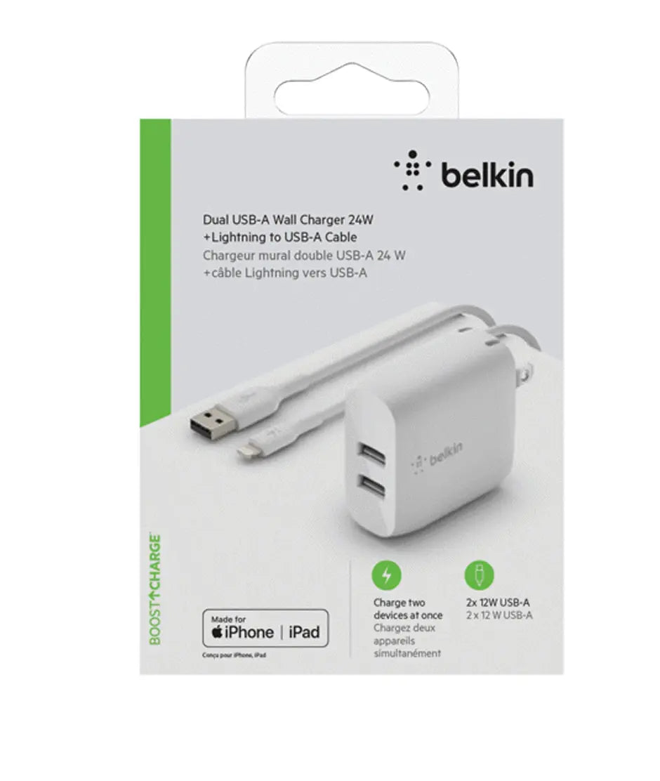 Belkin Wall Charger 24W cable 1 metro Belkin