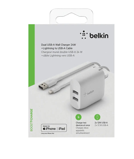 Belkin Wall Charger 24W cable 1 metro Belkin
