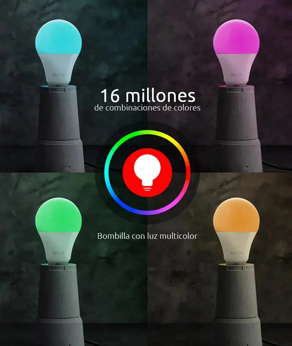 Bombilla LED inteligente Wi-Fi® 110V - A19 2PK NEXXT