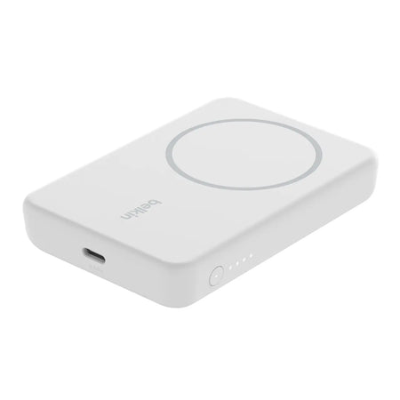 BoostCharge - Batería externa inalámbrica y magnética de 5000 mAh + soporte - Belkin Belkin