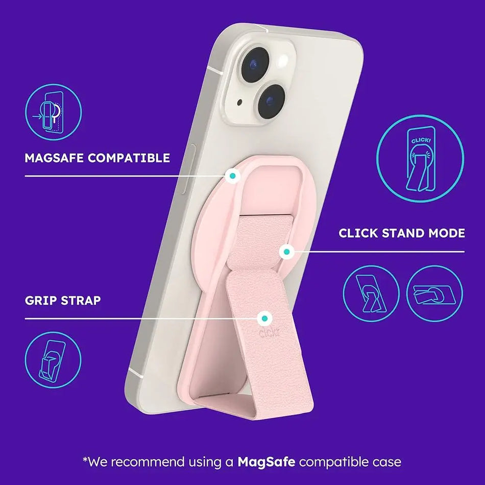CLCKR Soporte de Agarre para Móvil Compatible con MagSafe Clckr