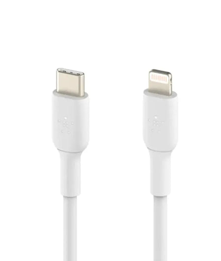 Cable BELKIN USB-C a Lightning 1.0 Metro Blanco Belkin