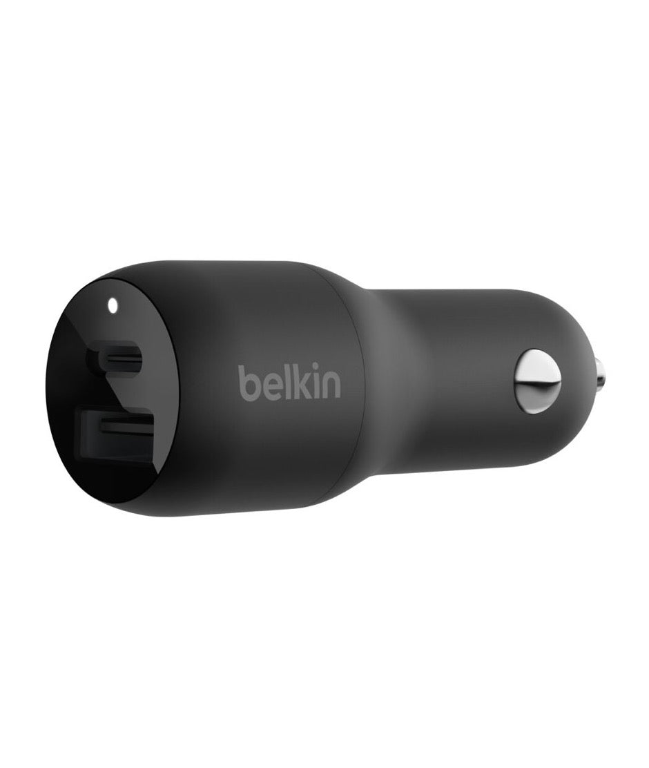 Cargador de Carro Belkin Carga Rápida USB-C y USB-A 37 W