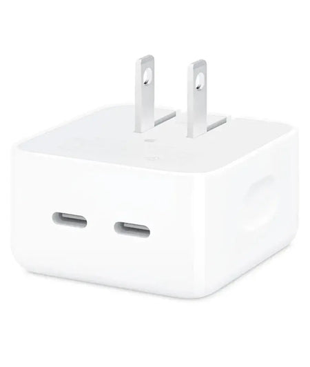 Cargador de Corriente APPLE Dual 35W  2 puertos USB-C  Blanco Apple