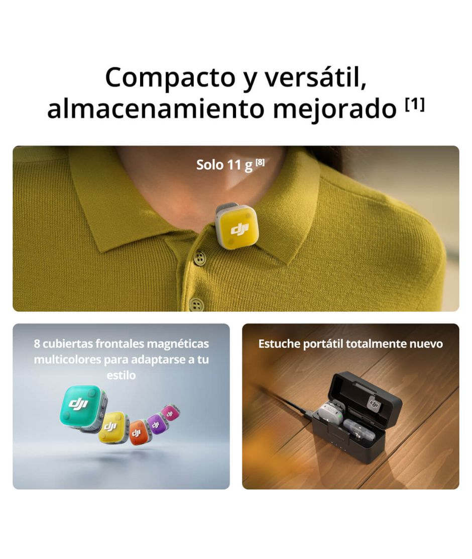 DJI Mic Mini 2 2 TX + 1 RX + Caja de Carga DJI