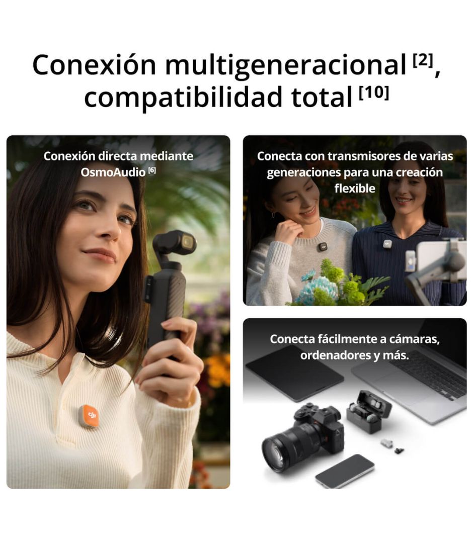 DJI Mic Mini 2 2 TX + 1 RX + Caja de Carga DJI