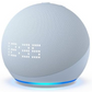 Echo Dot con reloj (5.ª generación, modelo de 2022) - Parlante inteligente con reloj - Azul Nube Amazon