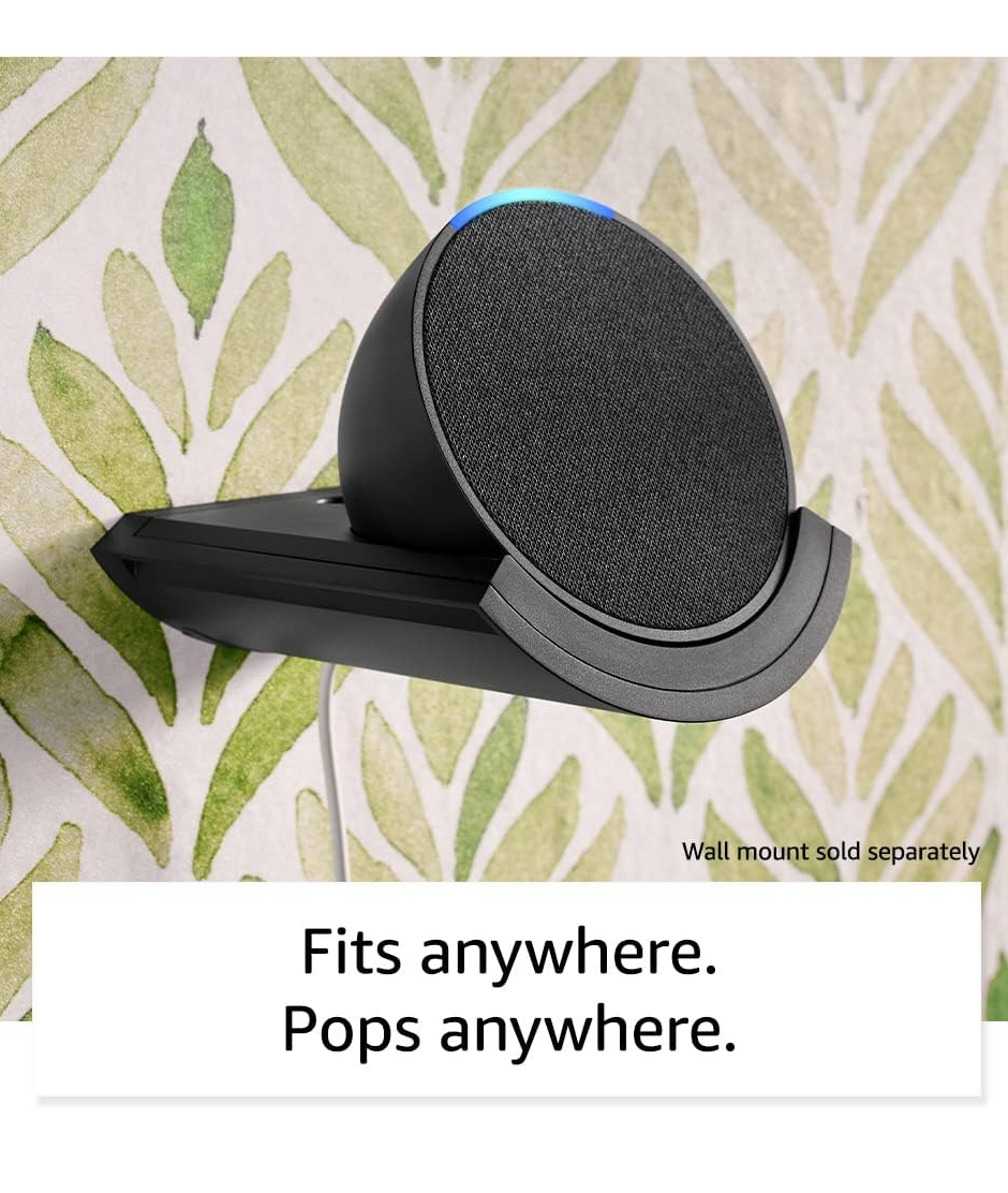 Echo Pop - Parlante inteligente y compacto con sonido definido y Alexa - Carbón Amazon