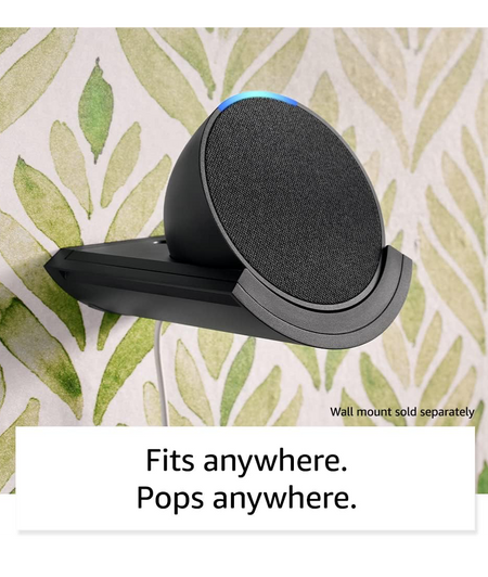 Echo Pop - Parlante inteligente y compacto con sonido definido y Alexa - Carbón Amazon