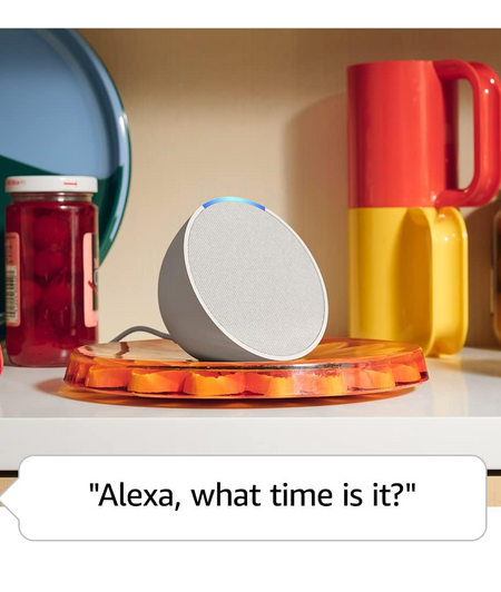 Echo Pop - Parlante inteligente y compacto con sonido definido y Alexa - Carbón Amazon