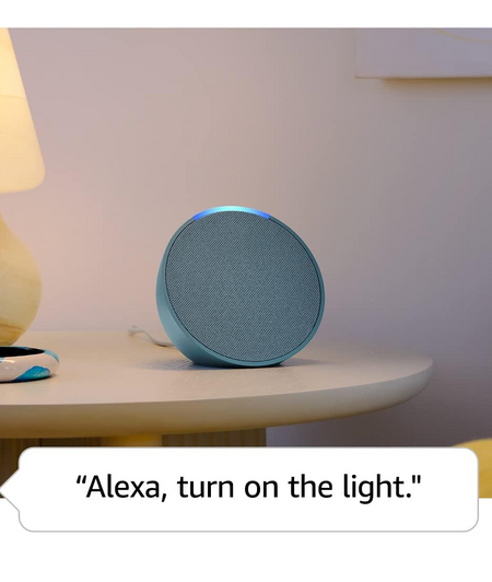 Echo Pop - Parlante inteligente y compacto con sonido definido y Alexa - Carbón Amazon