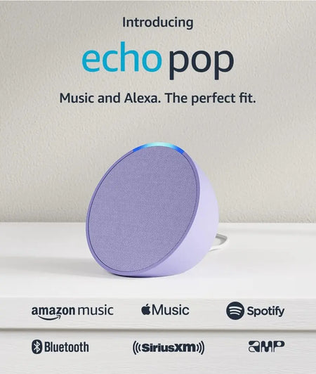 Echo Pop - Parlante inteligente y compacto con sonido definido y Alexa - Lavanda. Amazon