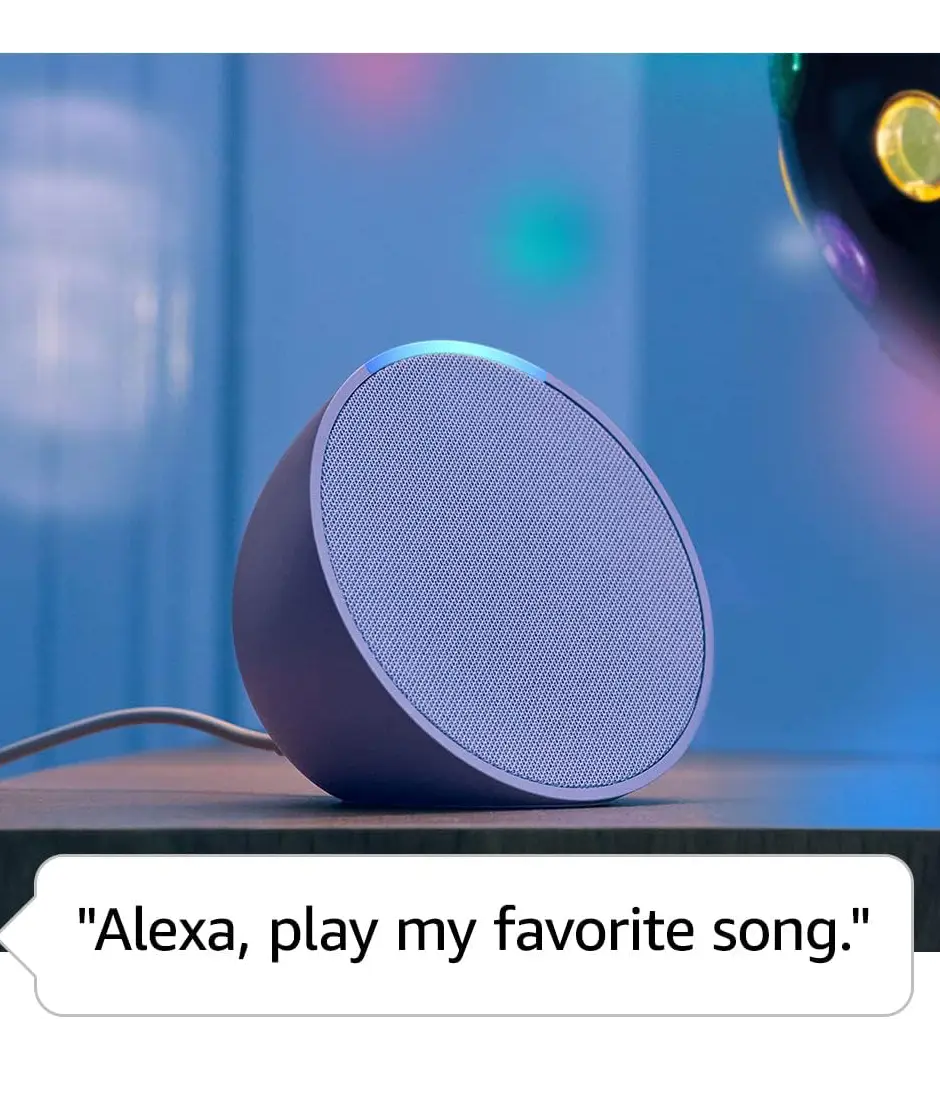 Echo Pop - Parlante inteligente y compacto con sonido definido y Alexa - Lavanda. Amazon