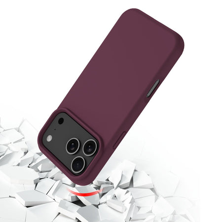 Estuche Baseline Essence Series de silicona MagSafe para iPhone 18 Pro Max / 17 Pro Max - Vino