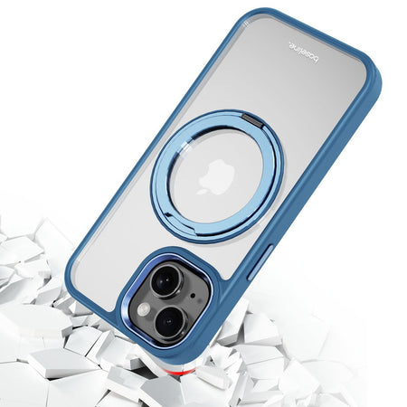 Estuche Baseline RingRound con soporte giratorio 360° MagSafe para iPhone 17e / 16e / 14 / 13 - Azul
