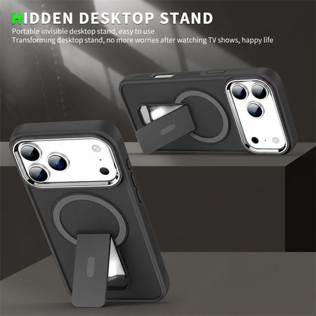 Estuche EDGE HaloStand MagSafe para iPhone 18 Pro Max / 17 Pro Max - Negro