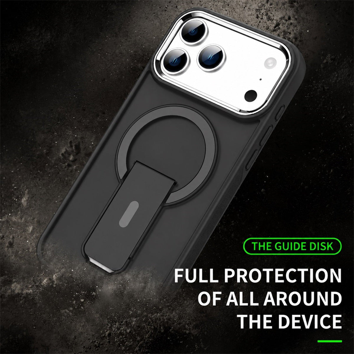 Estuche EDGE HaloStand MagSafe para iPhone 18 Pro Max / 17 Pro Max - Negro