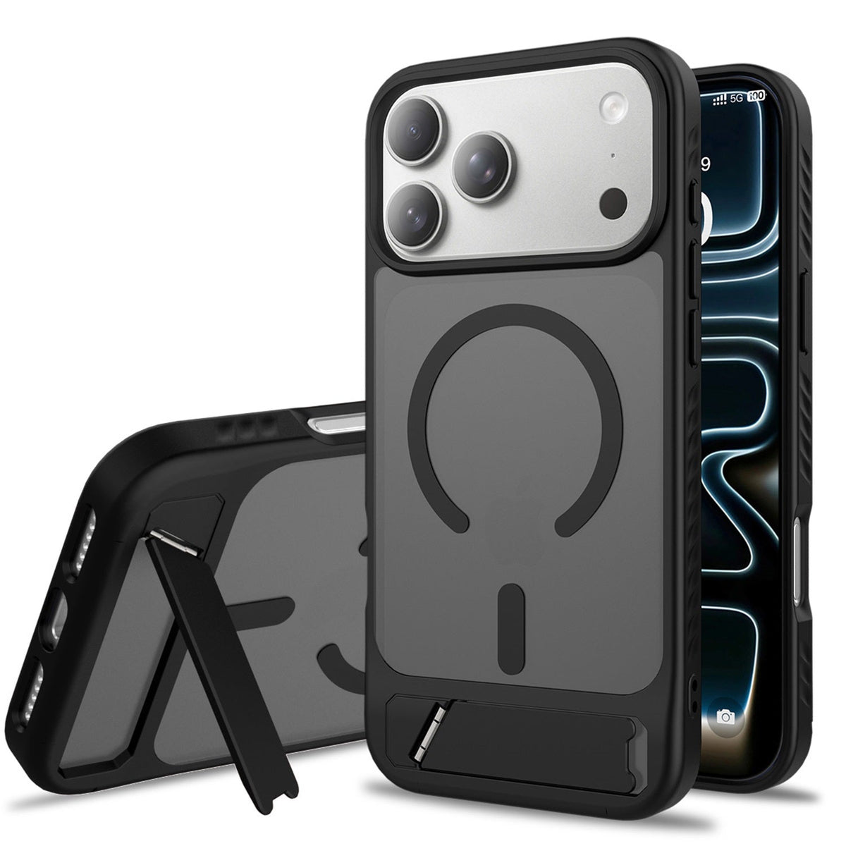 Estuche EDGE Mag Pro con soporte para iPhone 18 Pro Max / 17 Pro Max - Negro