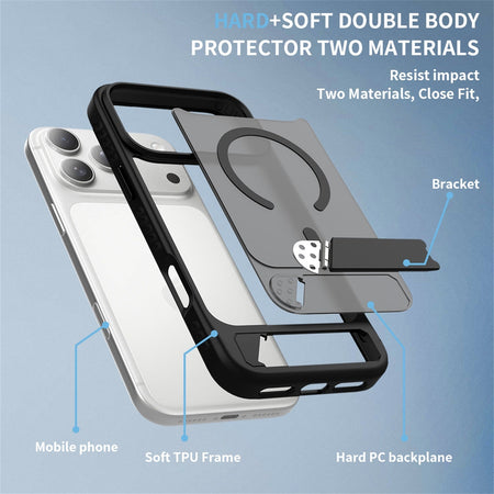 Estuche EDGE Mag Pro con soporte para iPhone 18 Pro Max / 17 Pro Max - Negro