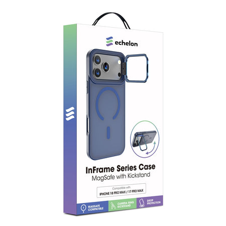 Estuche Echelon InFrame MagSafe con soporte para iPhone 18 Pro Max / 17 Pro Max - Azul cobalto