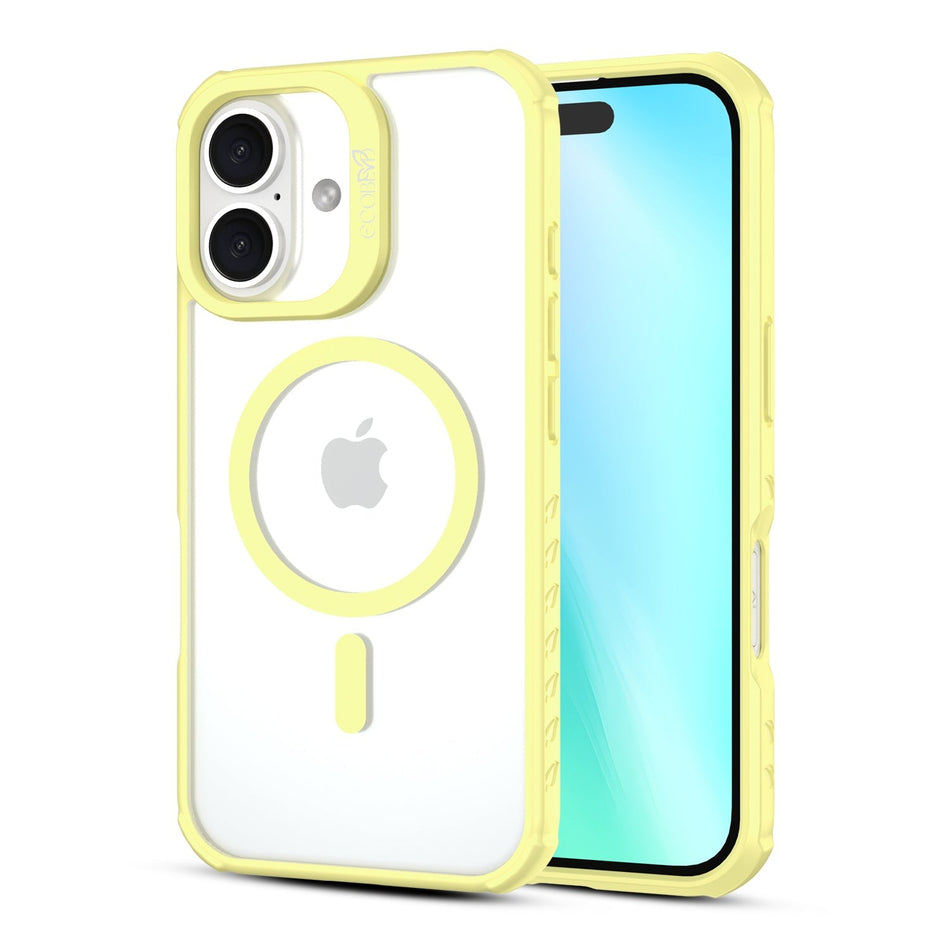 Estuche EcoBlvd Revive Collection para iPhone 16 - Amarillo (100% compostable, a base de plantas)