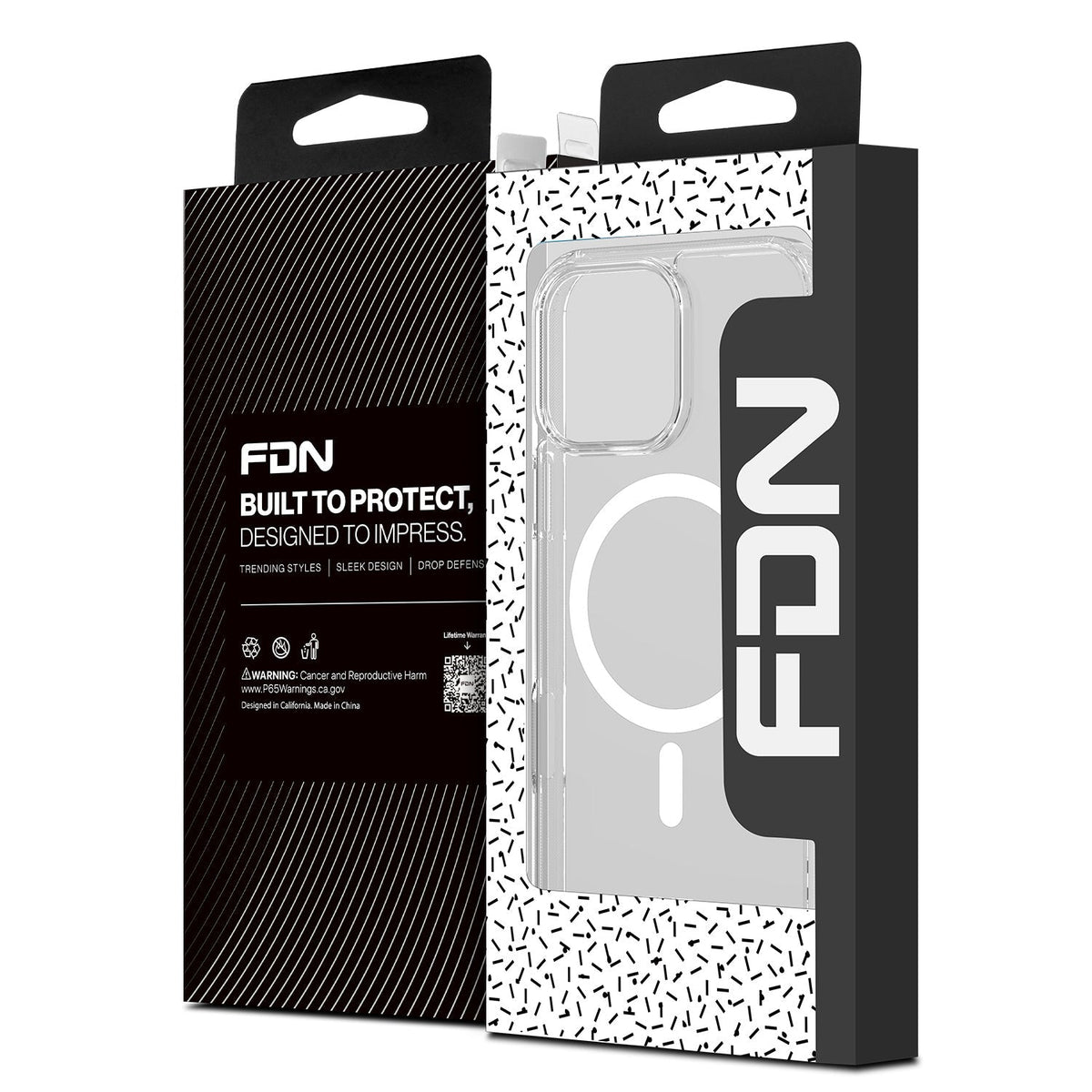 Estuche FDN Clear Series MagSafe para iPhone 16 Pro Max - Transparente