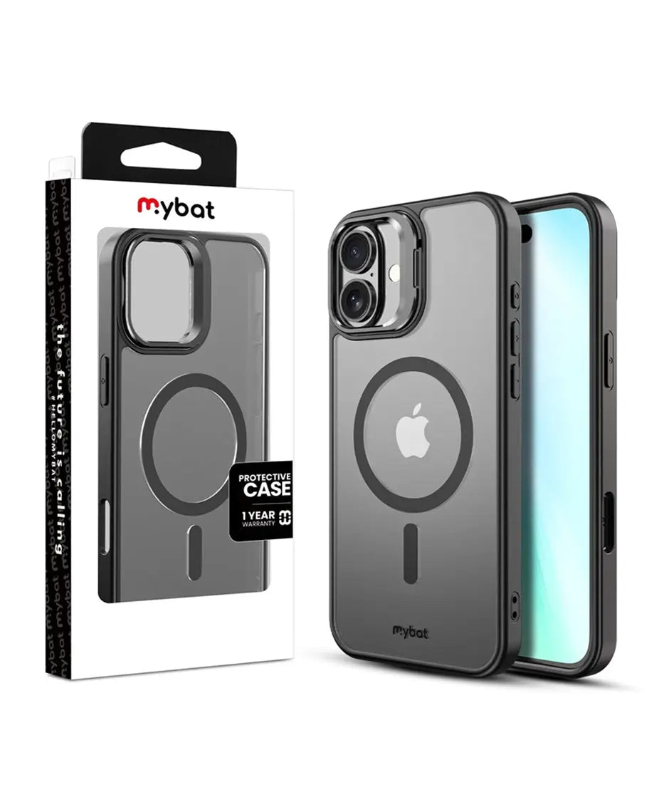 Estuche My Bat inframe Magsafe Kickstand negro iPhone 16 MyBat
